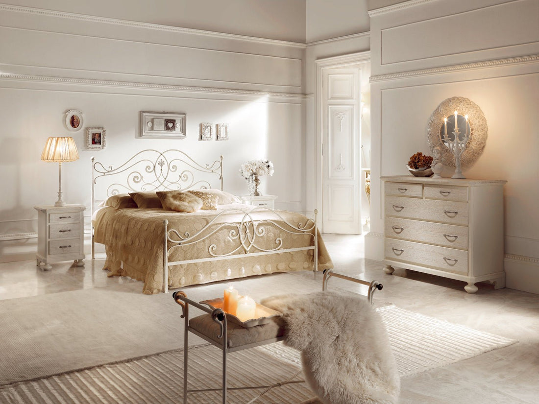 Camera da letto Shabby chic: idee per arredarla con un letto in ferro battuto - Ferrari