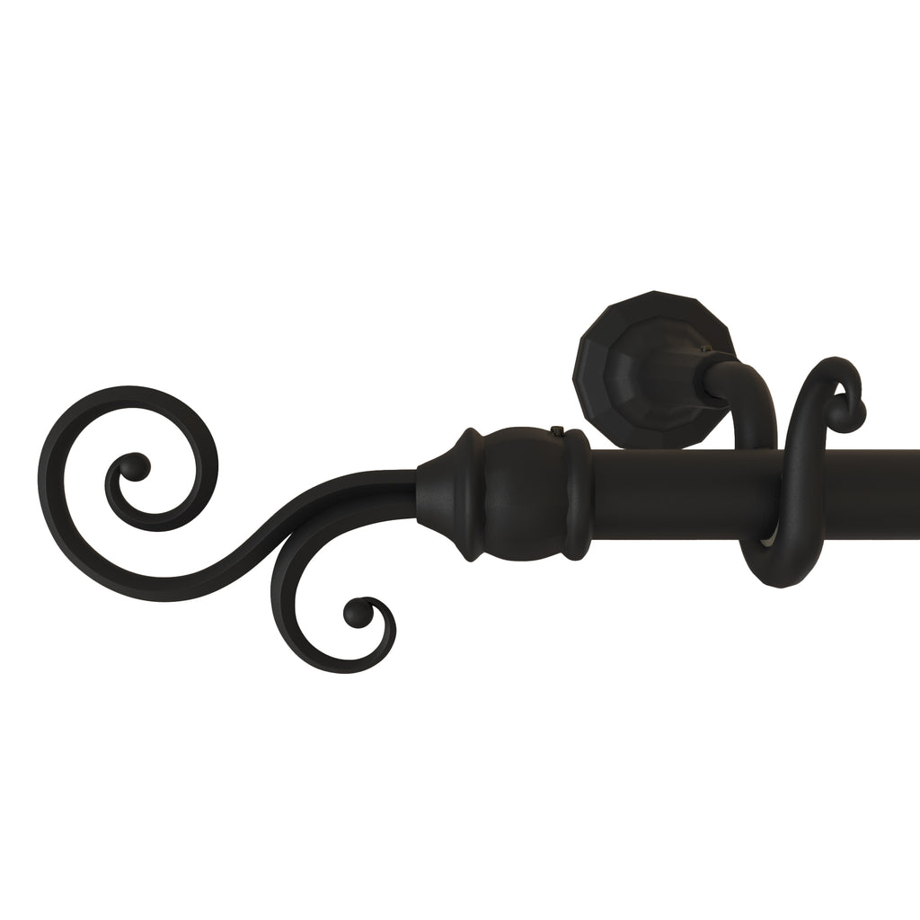 Bastone per tende 20 mm -  Doppio Ricciolo