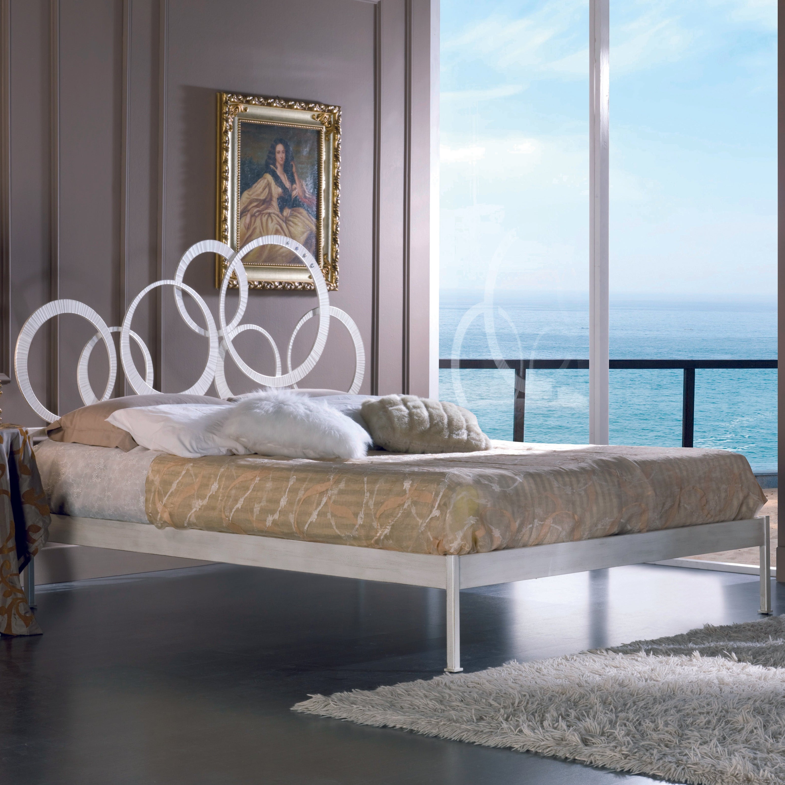 Letto in ferro moderno "Brigitte"