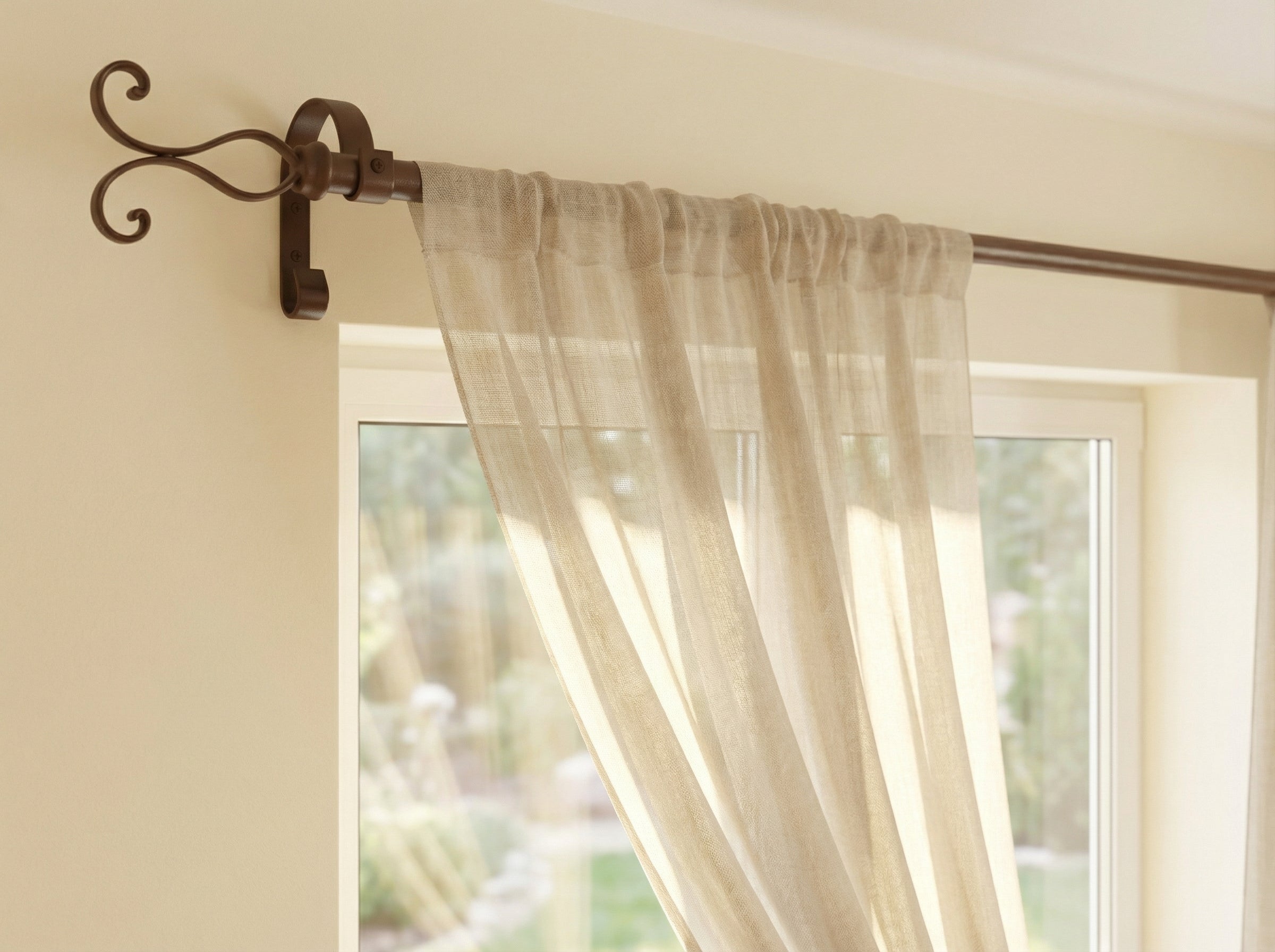 Bastone per tende in ferro 28 mm - ELEGANT