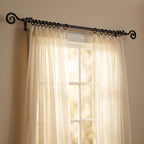 Bastone per tende in ferro 20 mm -  Ricciolo