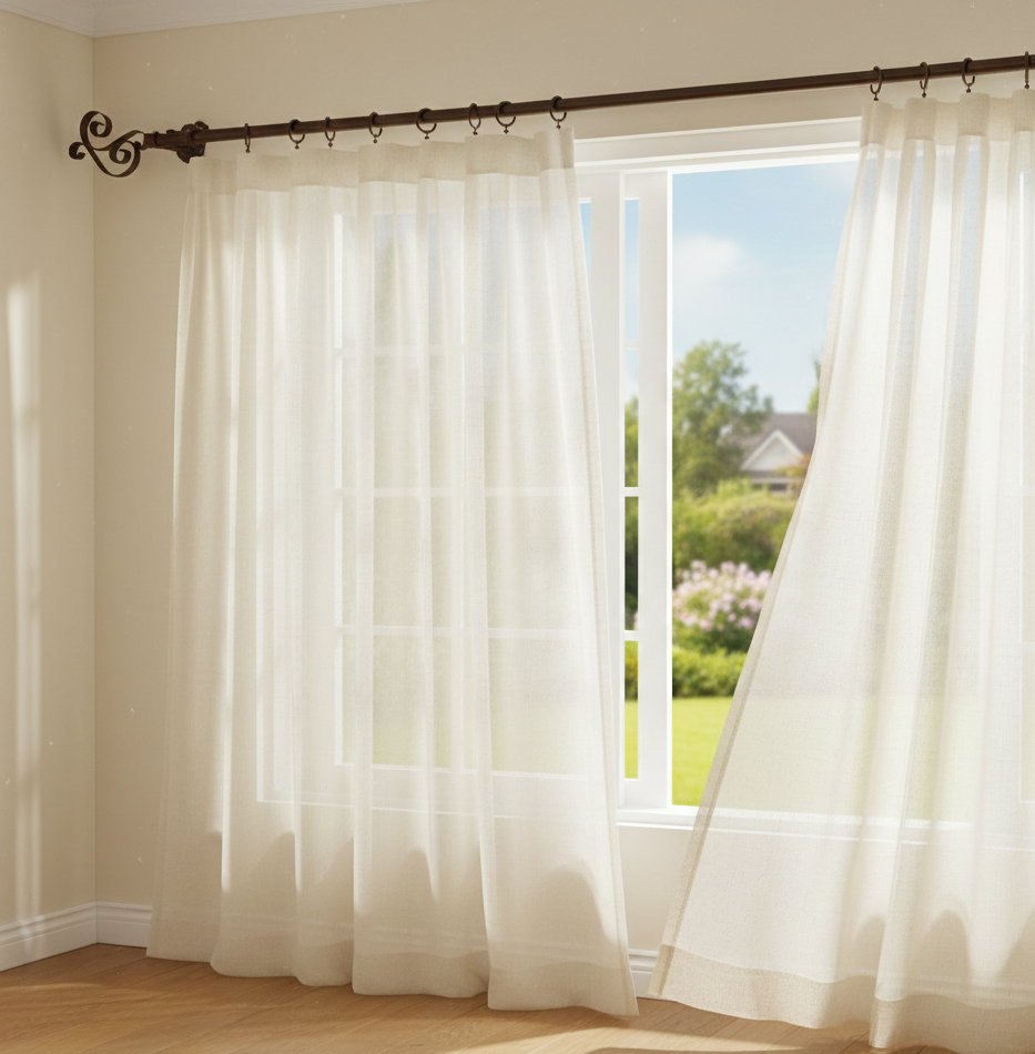 Bastone per tende 20 mm - Riccio Antico