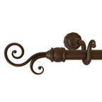 Bastone per tende 20 mm -  Doppio Ricciolo