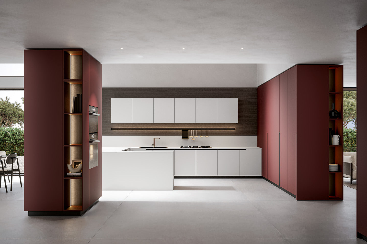 Cucina moderna su misura Ferrari