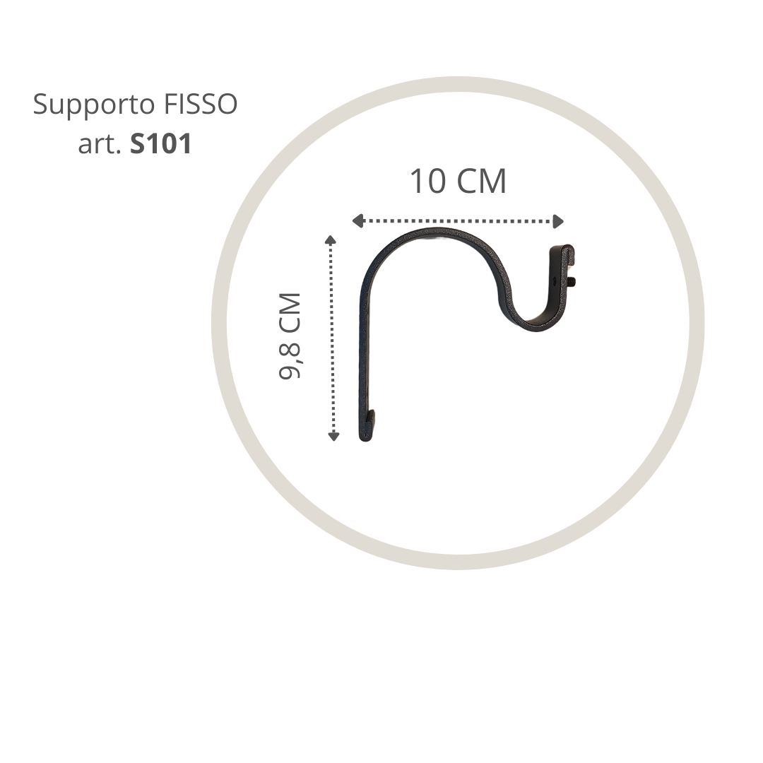 Bastone per tende Sfera D.20 - 300 cm