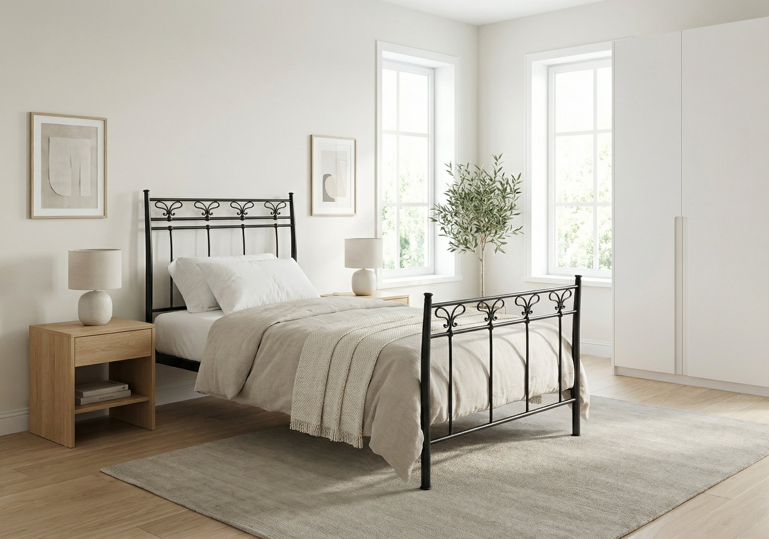 Letto in ferro singolo "Elena"