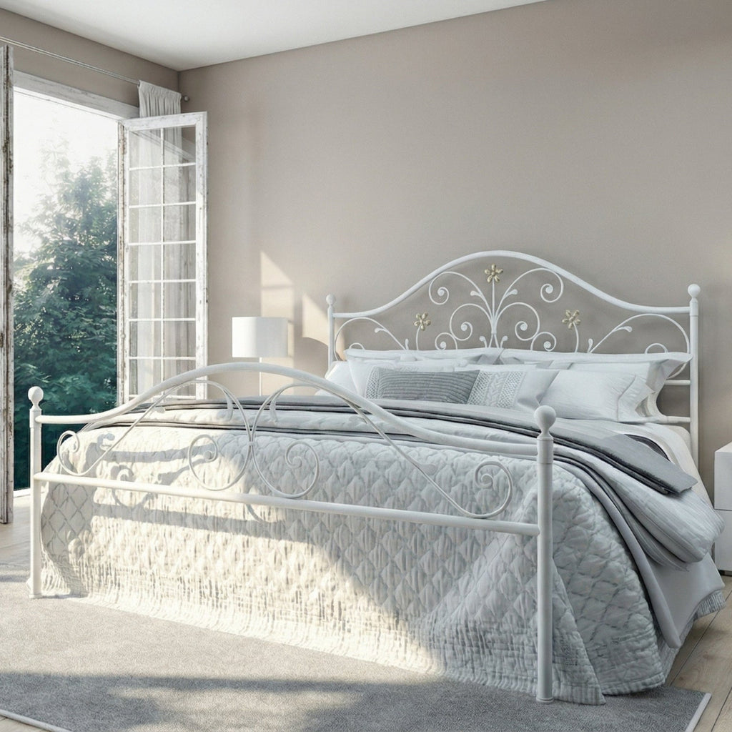 Letto in ferro matrimoniale "Paola"