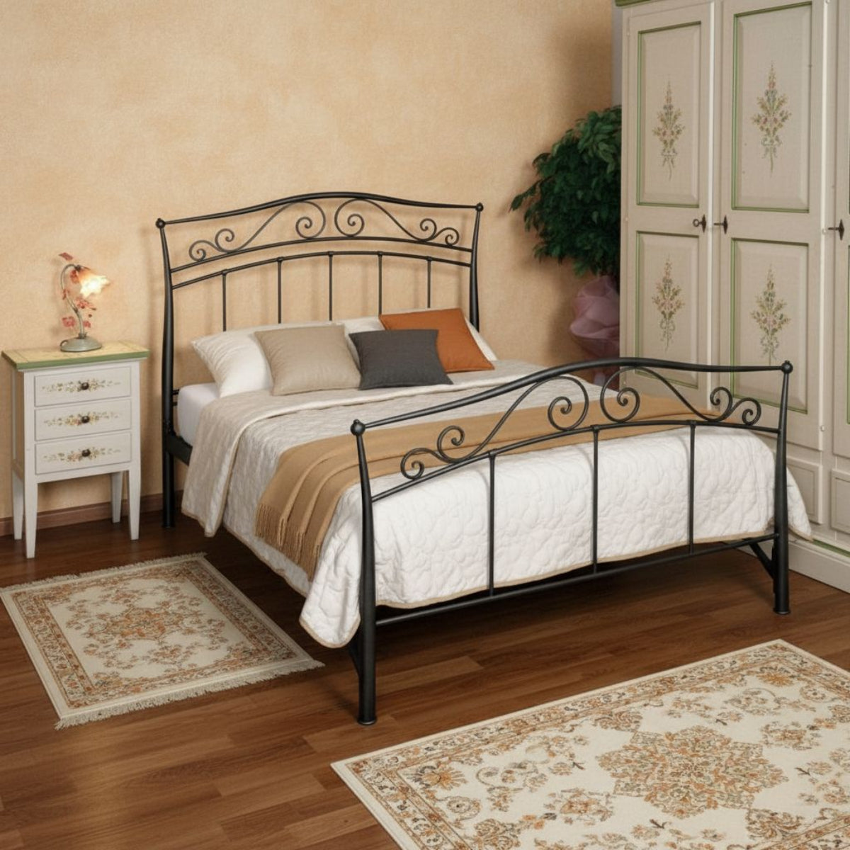 Letto in ferro piazza e mezza "Anna"