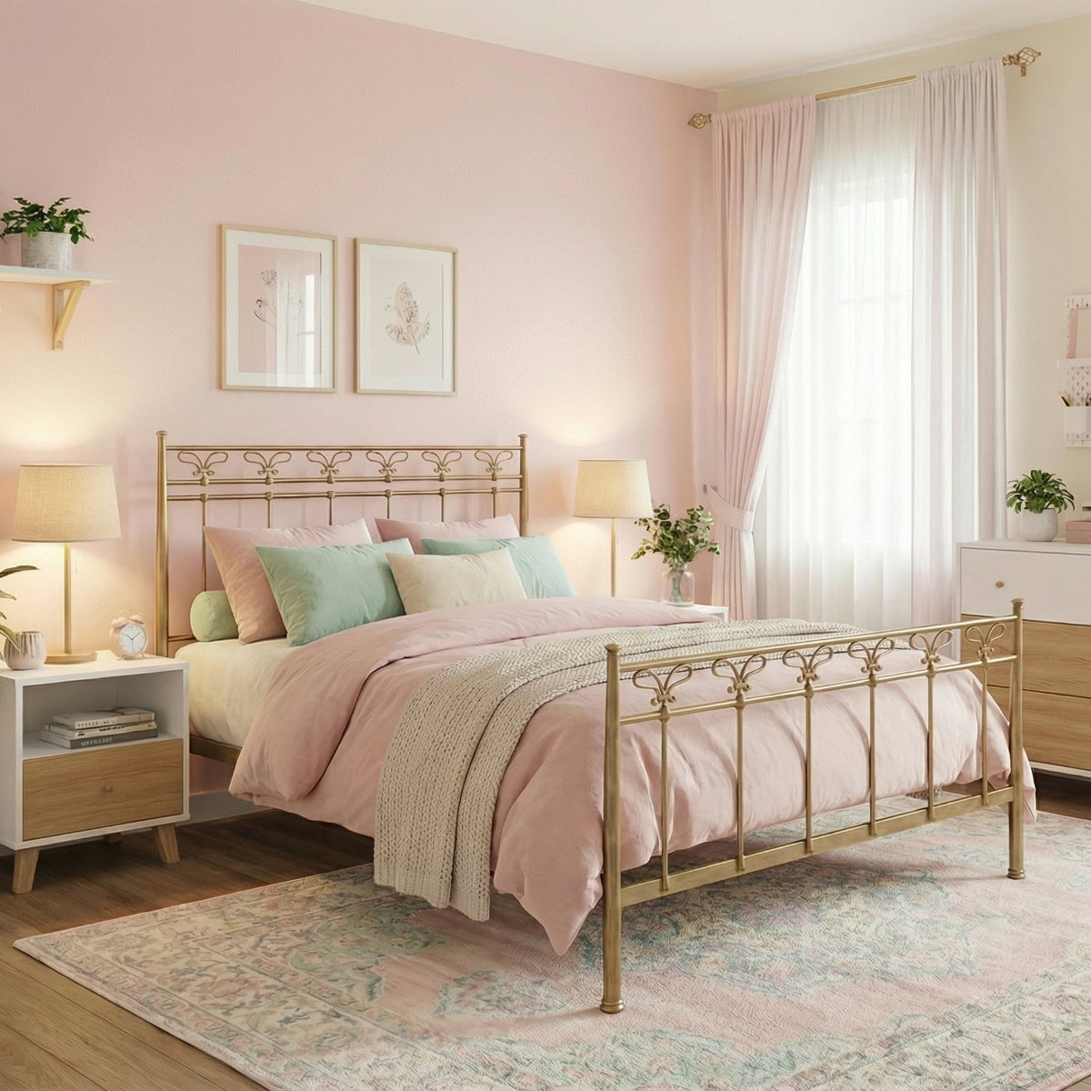 Letto in ferro piazza e mezza "Elena"