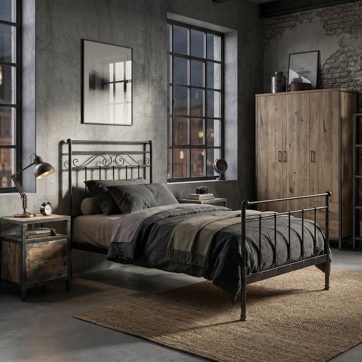 Letto in ferro singolo "Roberta"