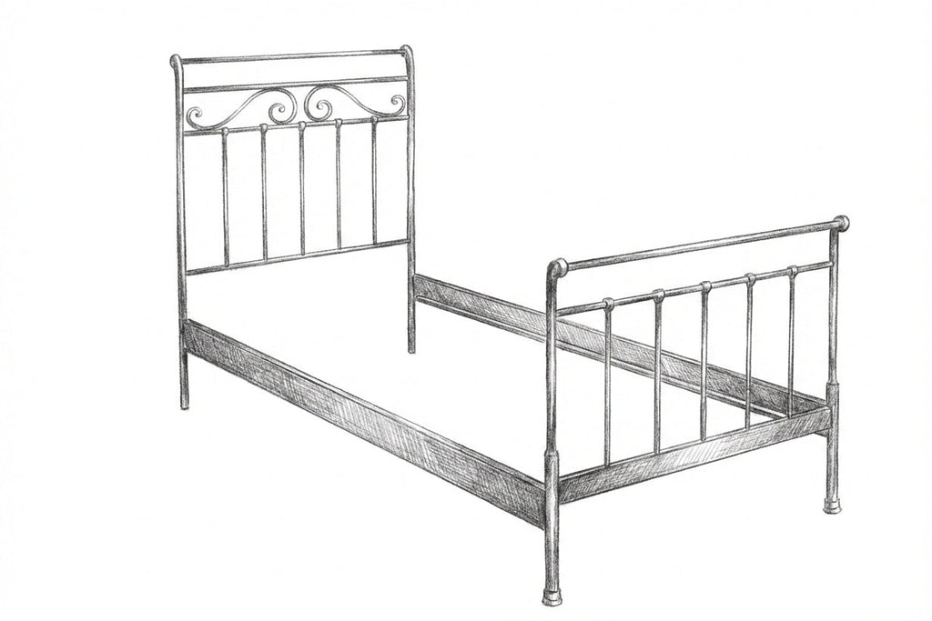 Letto in ferro singolo "Roberta"
