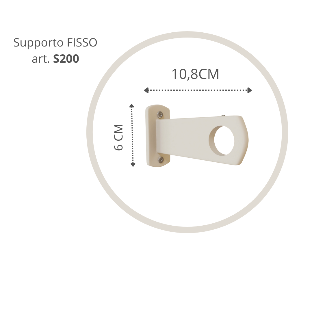 Bastone per Tende in Ferro 20 mm - TAPPO