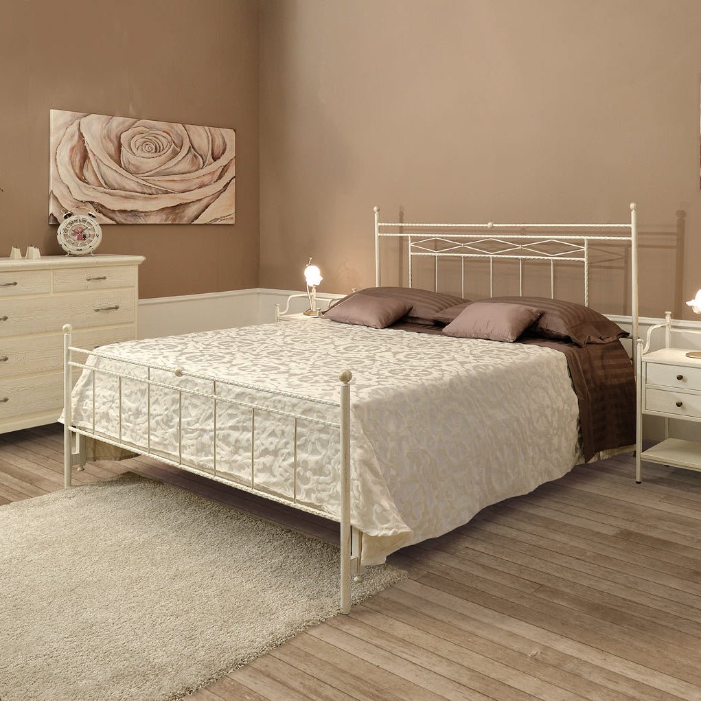 Testiera Letto in ferro forgiato e battuto a mano mod 'Rose' Testiera Letto in ferro forgiato e battuto a mano mod 'Rose'