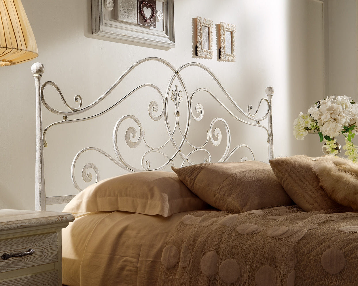 Letto in ferro forgiato matrimoniale "Giulia"