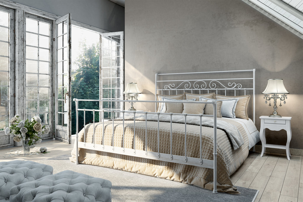 Letto Matrimoniale in Ferro Battuto Artigianale "ROBERTA"