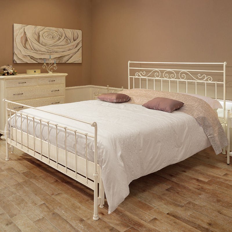 Letto Matrimoniale in Ferro Battuto Artigianale "ROBERTA" - Ferrari