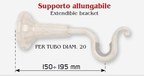 Bastone per tende in ferro 20 mm - SPIRALE - Ferrari