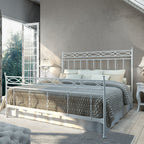 Letto in ferro battuto bianco | Veronica