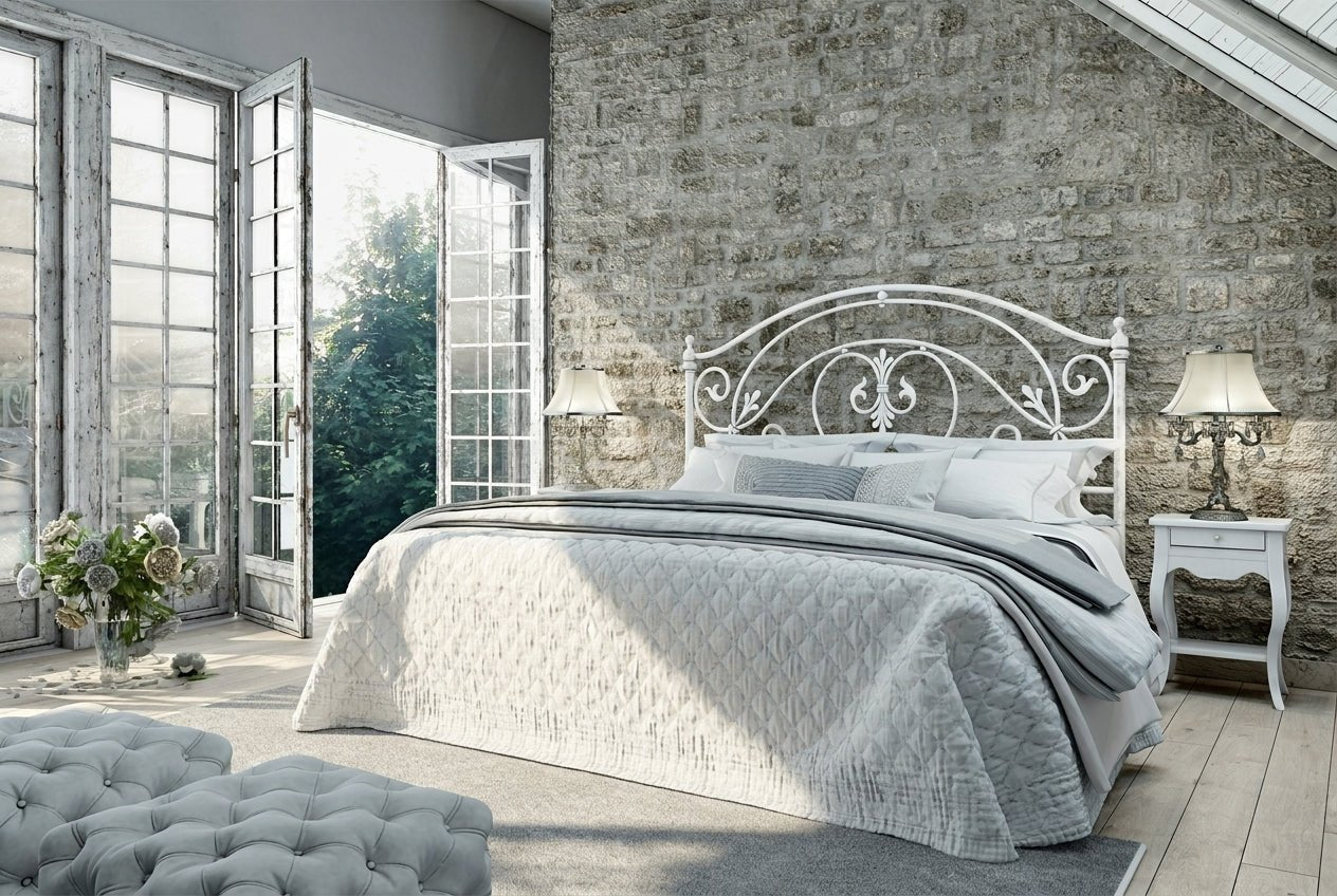 Letto in ferro battuto Carlotta | Matrimoniale - Ferrari