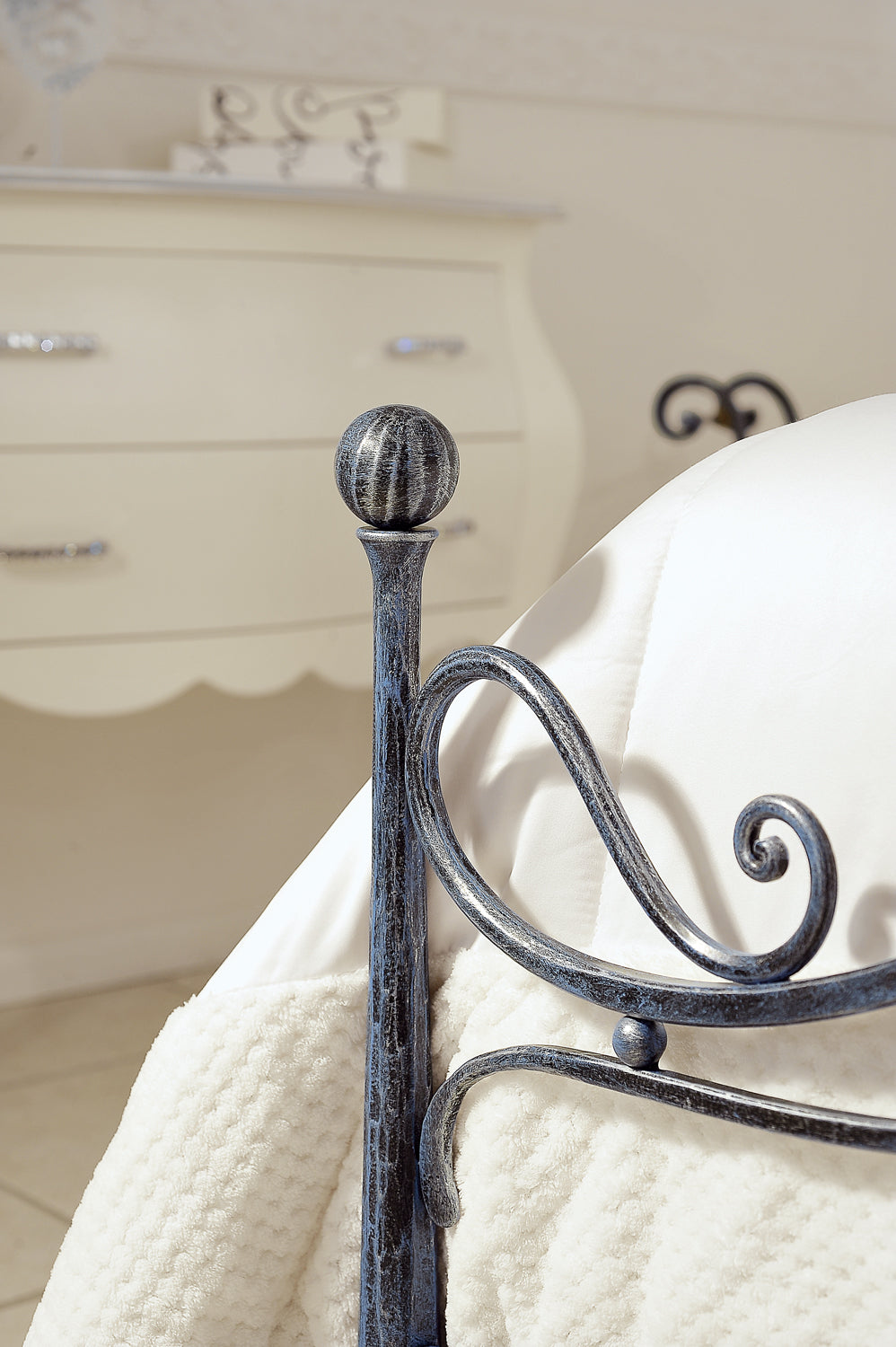 Letto in ferro forgiato matrimoniale "Giulia"