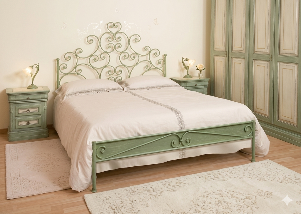 Letto in ferro battuto matrimoniale Carmen