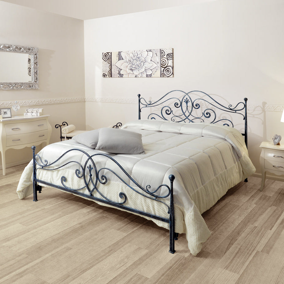 Letto in ferro forgiato matrimoniale "Giulia"