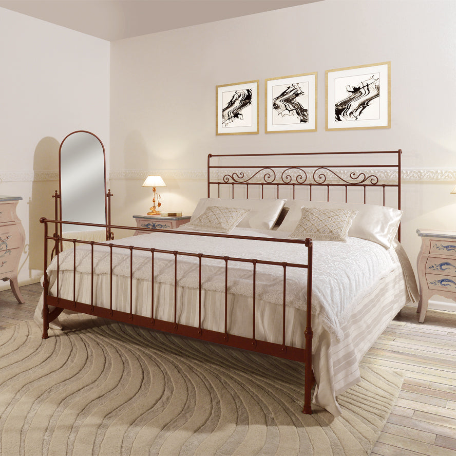 Letto Matrimoniale in Ferro Battuto Artigianale "ROBERTA"